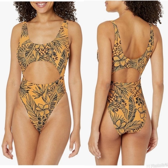 BCBGGeneration Floral One-Piece Swimsuit - Picture 1 of 6